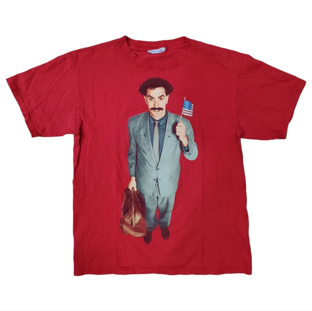 BORAT 2006 Movie Promo Red Graphic T-Shirt